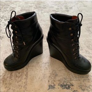 MARC JACOB WEDGE BOOTIES